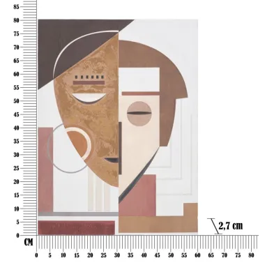 OBRAZ NA PŁÓTNIE ETHNIC FACE 60 2,7 80 cm